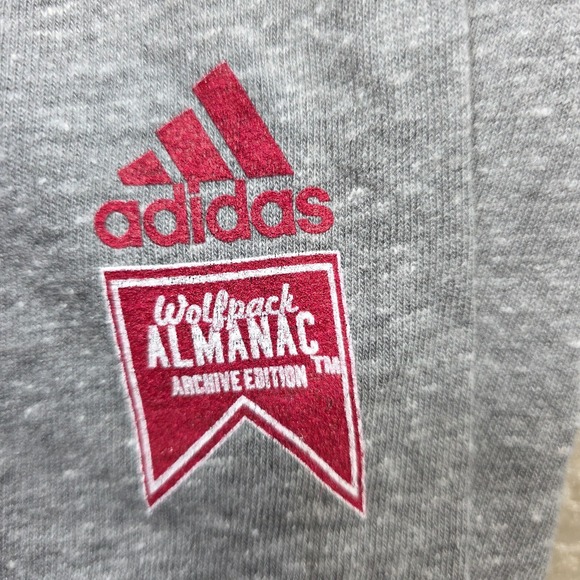 Adidas Sports T-Shirt Mens L Heather Gray North Carolina State Wolfpack NCAA NWT - Picture 4 of 10